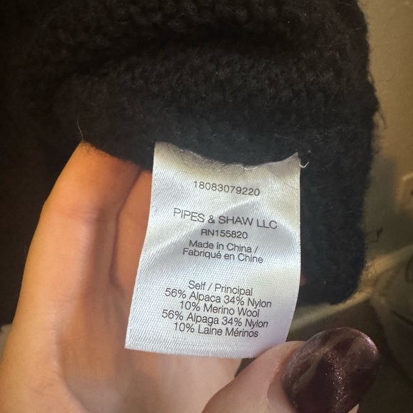 EUC Veronica Beard Black Alpaca Sweater with Colorful Embellished Buttons - Picture 6 of 7